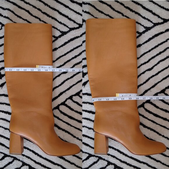 NEW RED Valentino Knee-High Leather Boots | Camel Brown | Size 39 (US 8.5–9) - Picture 10 of 10